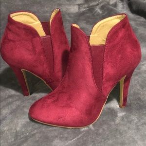 Burgandy Stelleto Booties